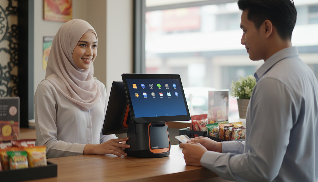 CashSyoz Point of Sale POS System in a Malaysian outlet